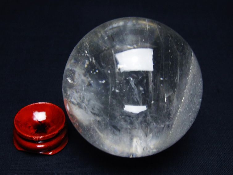 水晶 丸玉 59mm スフィア 置物 水晶玉 一点物 151-9013