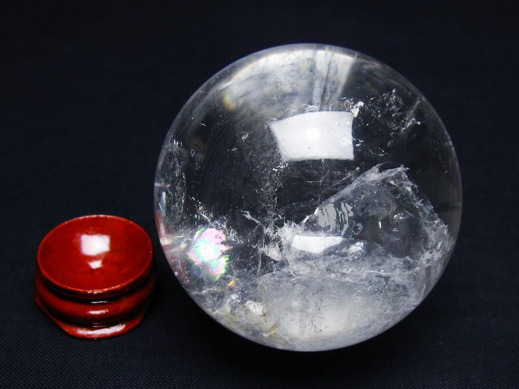 水晶 丸玉 56mm スフィア 置物 水晶玉 一点物 151-9039