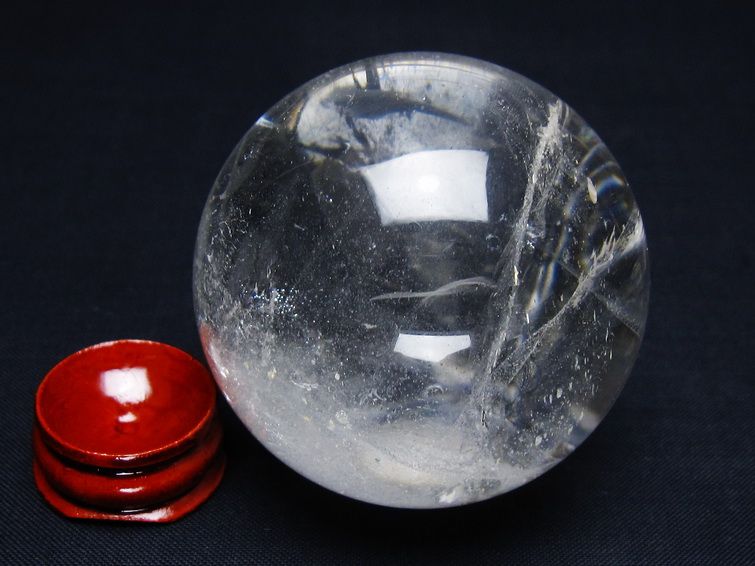 水晶 丸玉 56mm スフィア 置物 水晶玉 一点物 151-9040