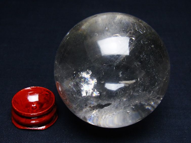 水晶 丸玉 59mm スフィア 置物 水晶玉 一点物 151-9049
