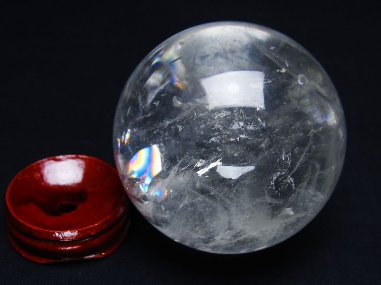 水晶 丸玉 60mm スフィア 置物 水晶玉 一点物 151-9053 【sold out】