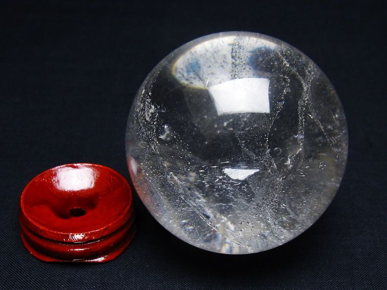 水晶 丸玉 61mm スフィア 置物 水晶玉 一点物 151-9059