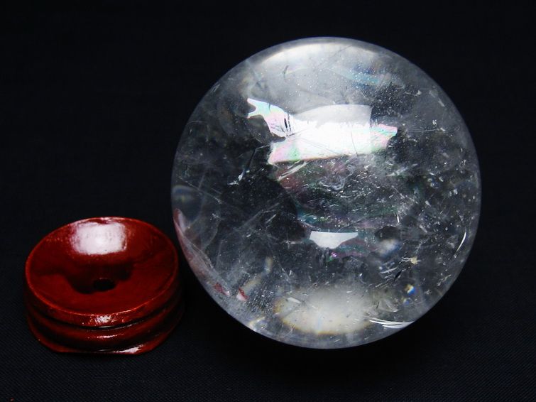 水晶 丸玉 62mm スフィア 置物 水晶玉 一点物 151-9061
