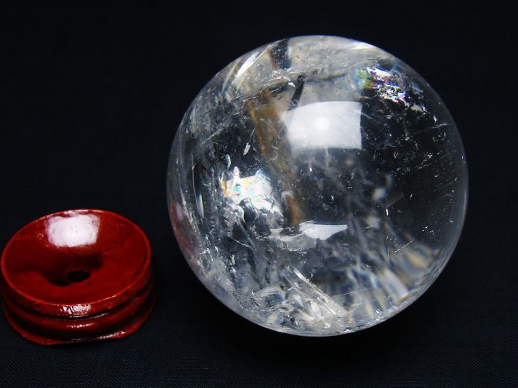 水晶 丸玉 62mm スフィア 置物 水晶玉 一点物 151-9063