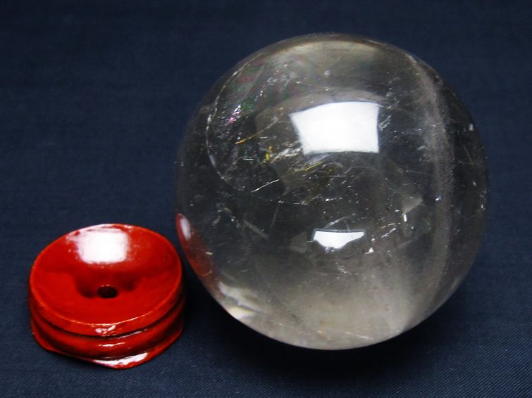 水晶 丸玉 64mm スフィア 置物 水晶玉 一点物 151-9066