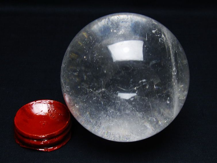 水晶 丸玉 72mm スフィア 置物 水晶玉 一点物 151-9071