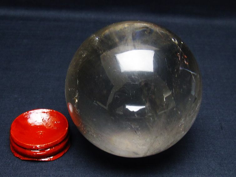 水晶 丸玉 74mm スフィア 置物 水晶玉 一点物 151-9073