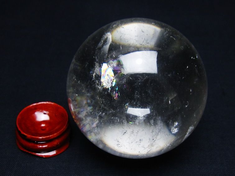 水晶 丸玉 58mm スフィア 置物 水晶玉 一点物 151-9080