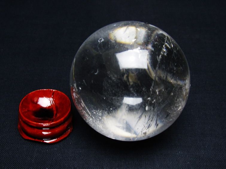 水晶 丸玉 51mm スフィア 置物 水晶玉 一点物 151-9090