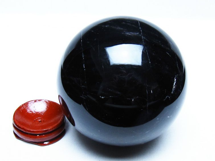 モリオン 黒水晶 丸玉 79mm スフィア 一点物 151-9269