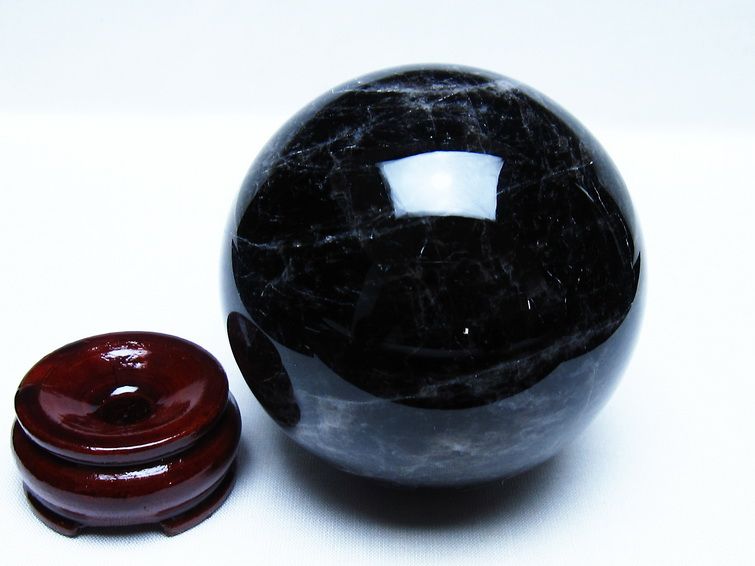 モリオン 黒水晶 丸玉 85mm スフィア 一点物 151-9285 【sold out】