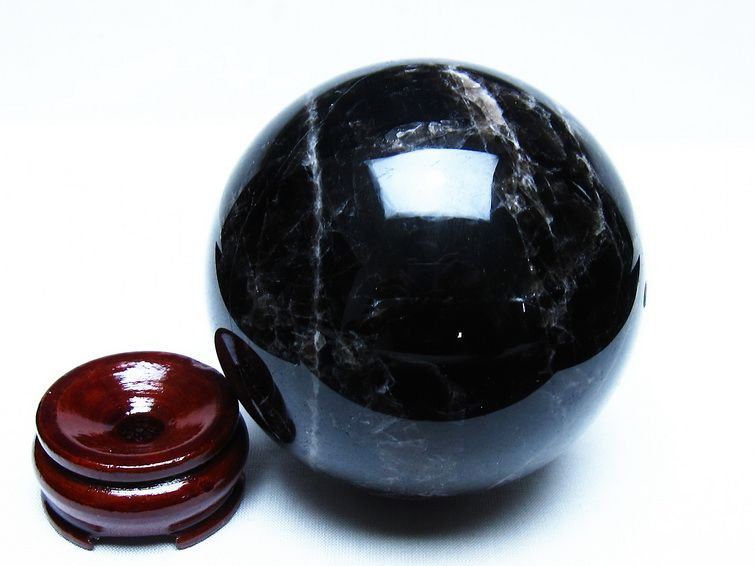 1.1Kg モリオン 黒水晶 丸玉 91mm スフィア 一点物 151-9289 【sold out】