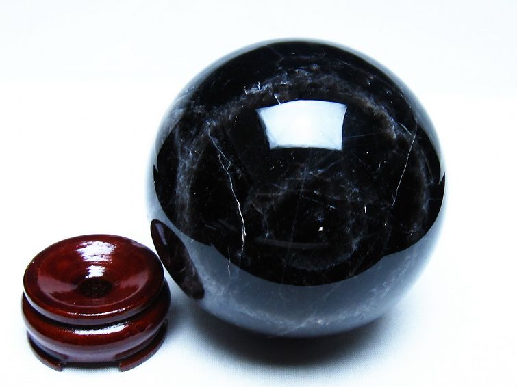 1.1Kg モリオン 黒水晶 丸玉 91mm スフィア 一点物 151-9291 【sold out】