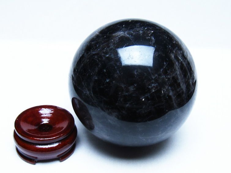 1.1Kg モリオン 黒水晶 丸玉 92mm スフィア 一点物 151-9294 【sold out】