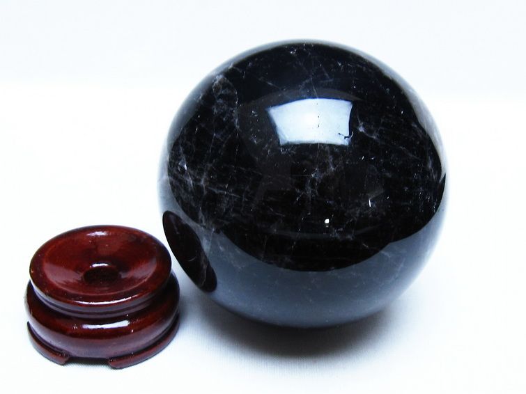 モリオン 黒水晶 丸玉 86mm スフィア 一点物 151-9318 【sold out】
