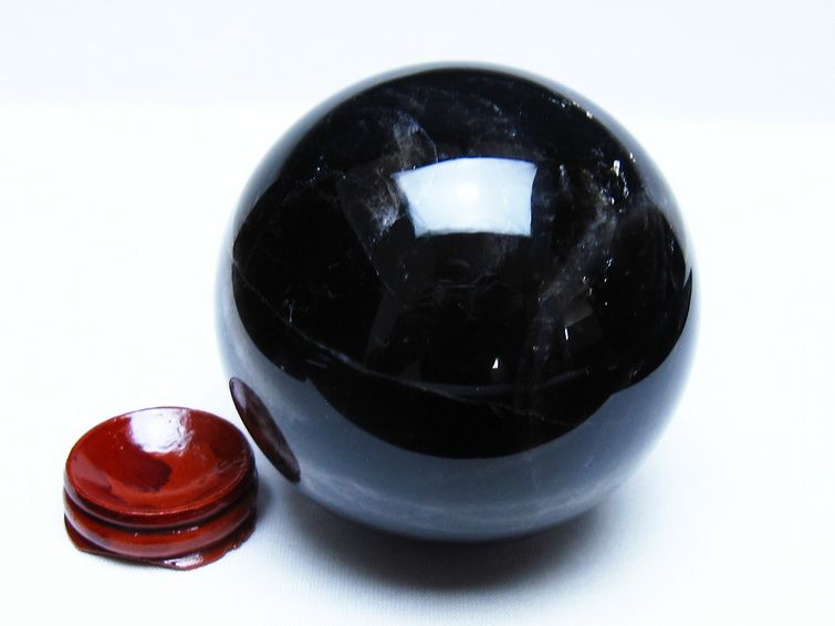 モリオン 黒水晶 丸玉 82mm スフィア 一点物 151-9325 【sold out】