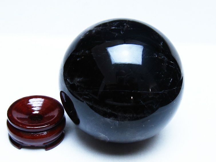 1.1Kg モリオン 黒水晶 丸玉 91mm スフィア 一点物 151-9353 【sold out】