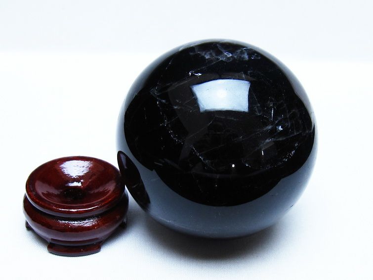 モリオン 黒水晶 丸玉 85mm スフィア 一点物 151-9359 【sold out】