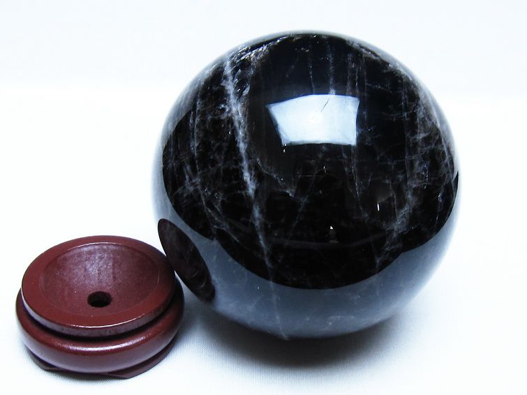 1.4Kg モリオン 黒水晶 丸玉 98mm スフィア 一点物 151-9394 【sold out】