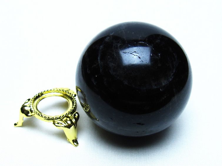 モリオン 黒水晶 丸玉 54mm 一点物 151-9436 【sold out】