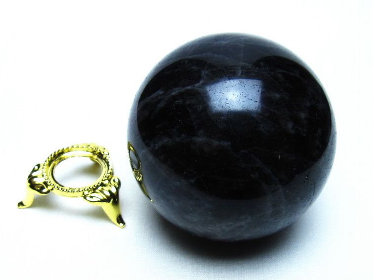 モリオン 黒水晶 丸玉 60mm 一点物 151-9451