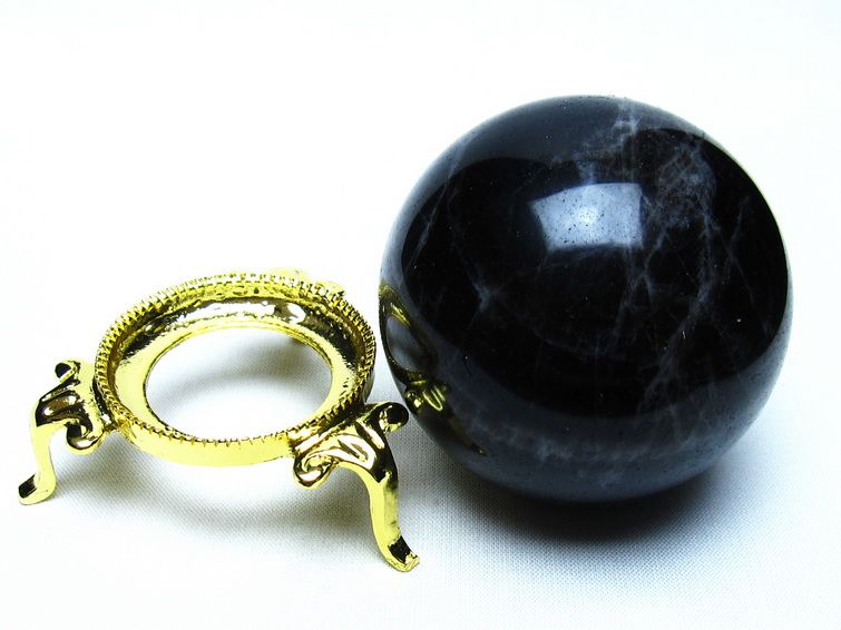 モリオン 黒水晶 丸玉 62mm 一点物 151-9457