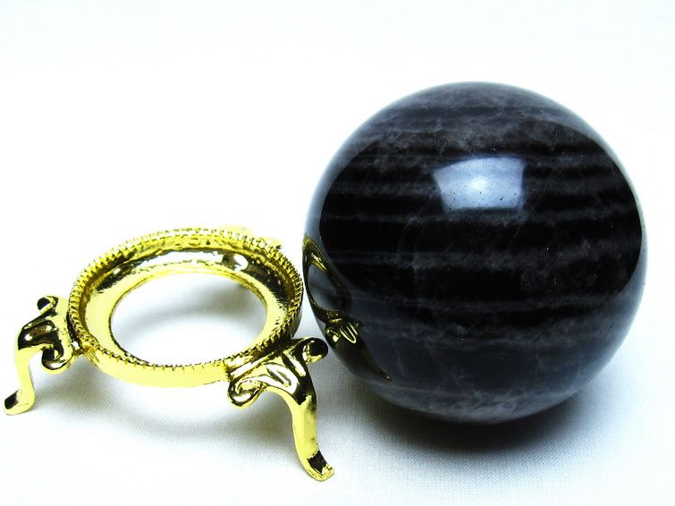 モリオン 黒水晶 丸玉 62mm 一点物 151-9458