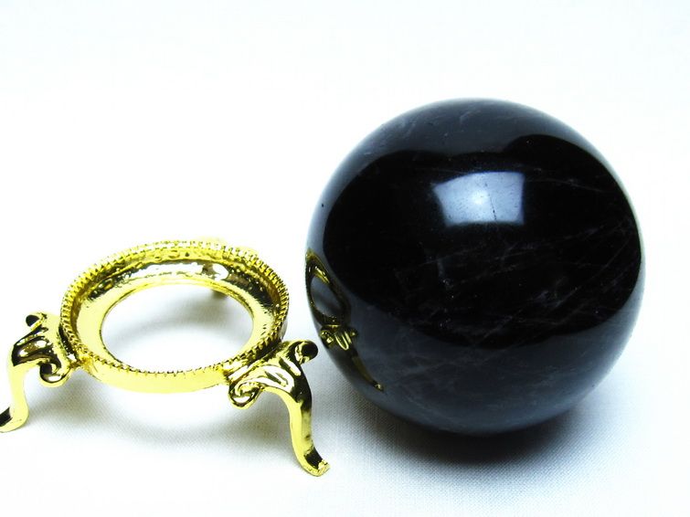 モリオン 黒水晶 丸玉 63mm 一点物 151-9461