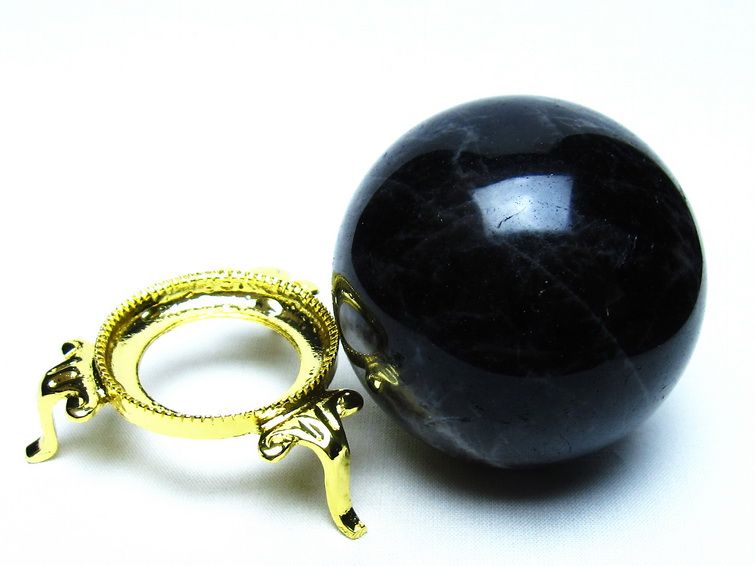モリオン 黒水晶 丸玉 65mm 一点物 151-9468