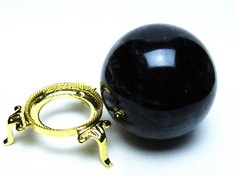 モリオン 黒水晶 丸玉 65mm 一点物 151-9470