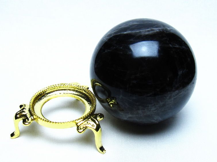 モリオン 黒水晶 丸玉 70mm 一点物 151-9478