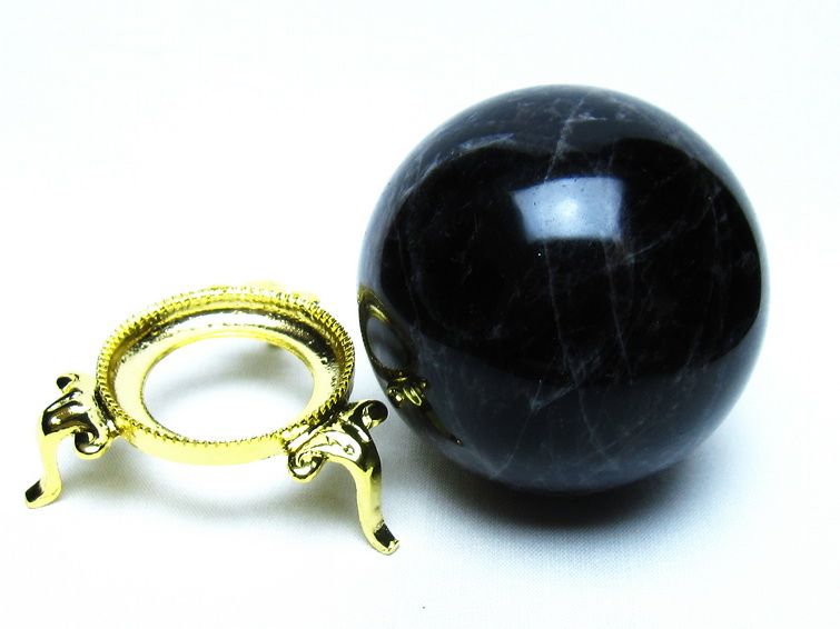 モリオン 黒水晶 丸玉 68mm 一点物 151-9493
