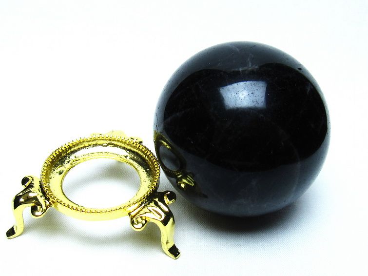 モリオン 黒水晶 丸玉 65mm 一点物 151-9502