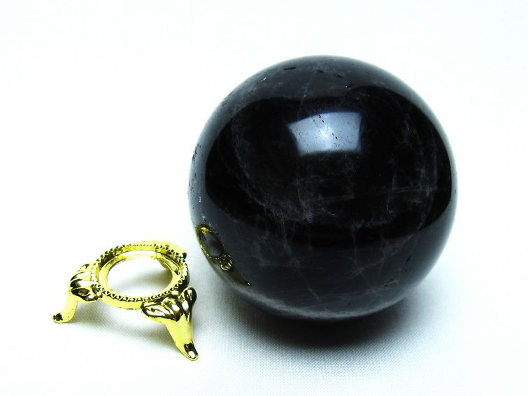 モリオン 黒水晶 丸玉 61mm 一点物 151-9511