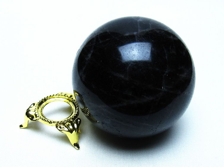 モリオン 黒水晶 丸玉 60mm 一点物 151-9519