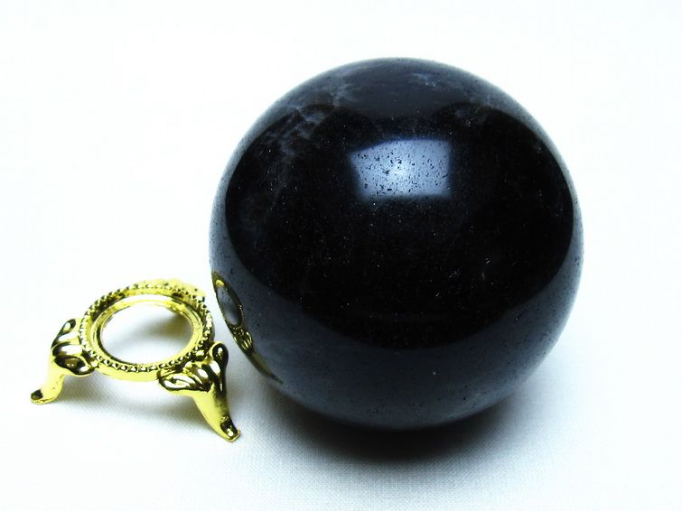 モリオン 黒水晶 丸玉 59mm 一点物 151-9525
