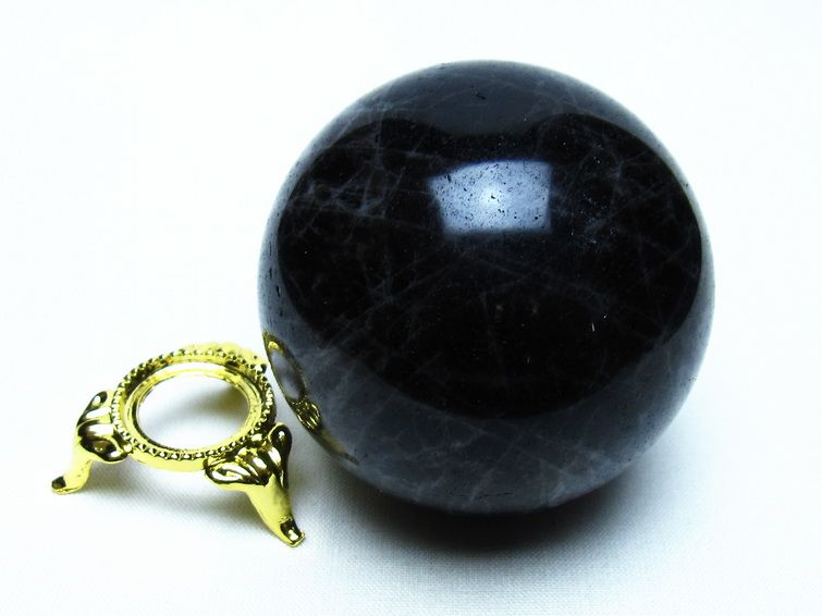 モリオン 黒水晶 丸玉 59mm 一点物 151-9527