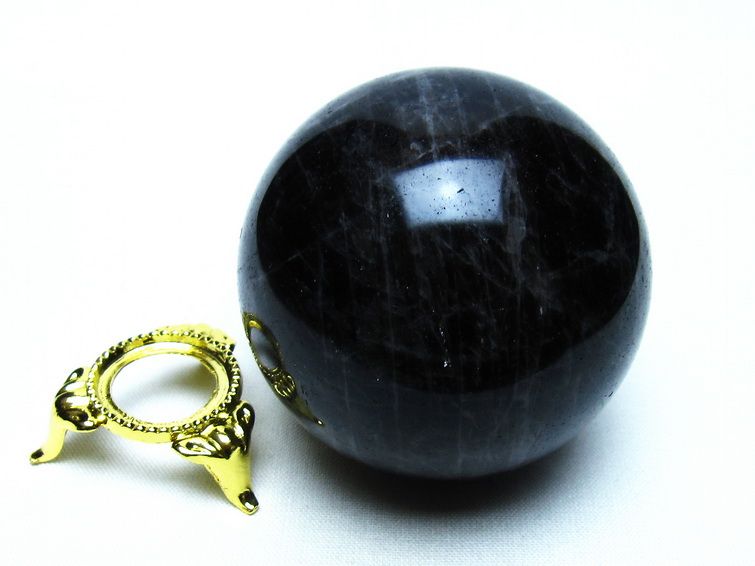 モリオン 黒水晶 丸玉 58mm 一点物 151-9529