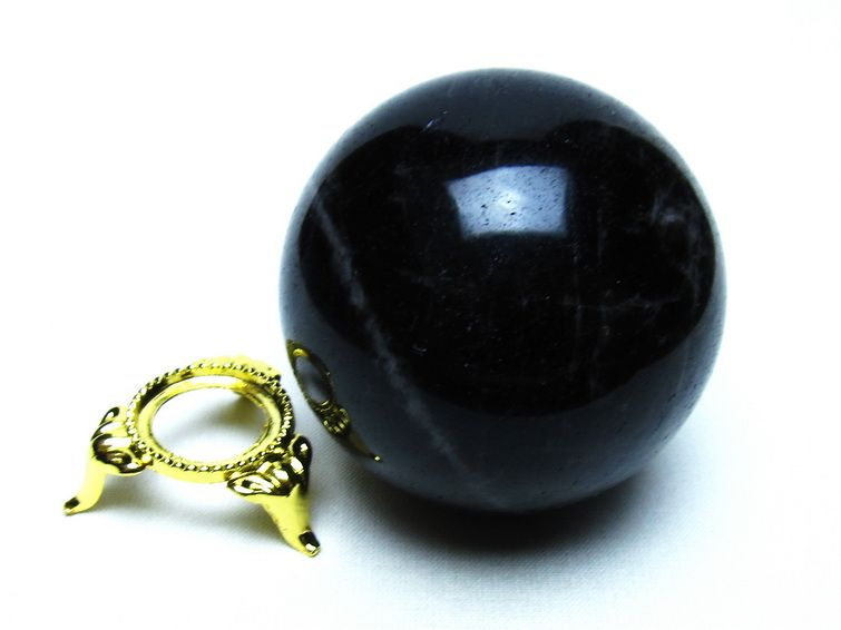モリオン 黒水晶 丸玉 58mm 一点物 151-9531