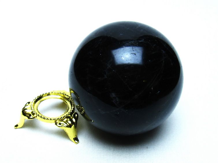 モリオン 黒水晶 丸玉 57mm 一点物 151-9534