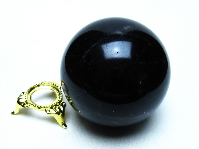 モリオン 黒水晶 丸玉 61mm 一点物 151-9548