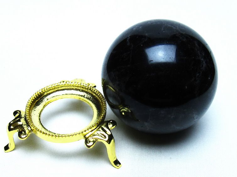 モリオン 黒水晶 丸玉 62mm 一点物 151-9552