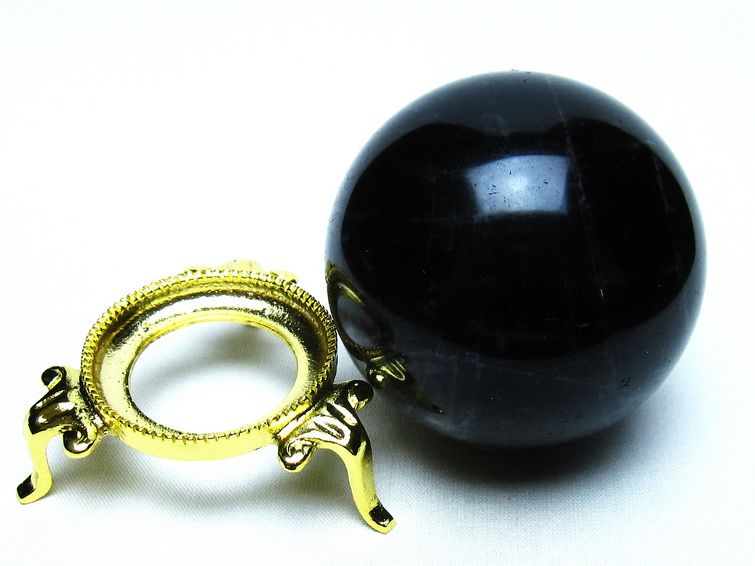 モリオン 黒水晶 丸玉 63mm 一点物 151-9553
