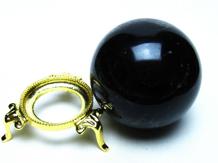 モリオン 黒水晶 丸玉 65mm 一点物 151-9557