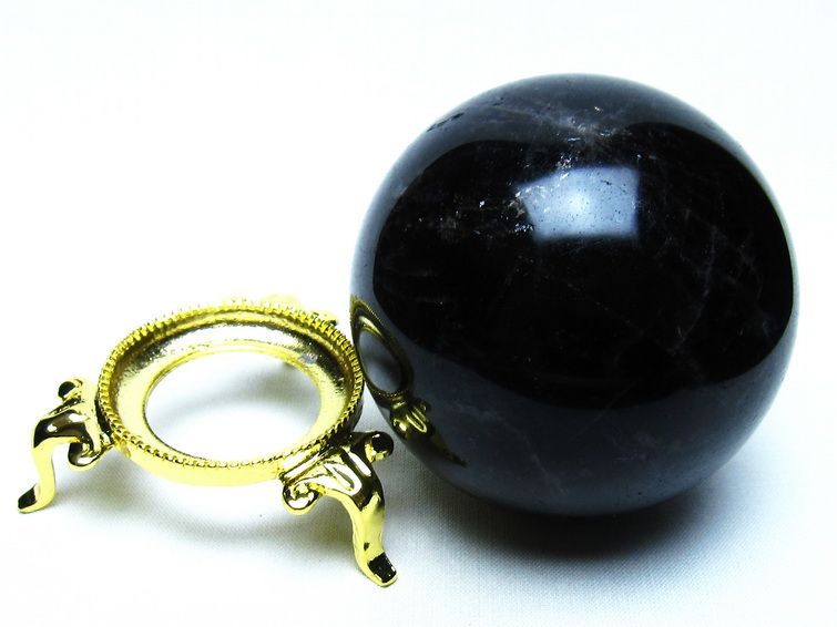 モリオン 黒水晶 丸玉 71mm 一点物 151-9567