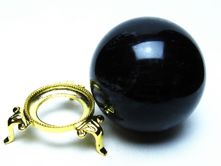モリオン 黒水晶 丸玉 71mm 一点物 151-9568