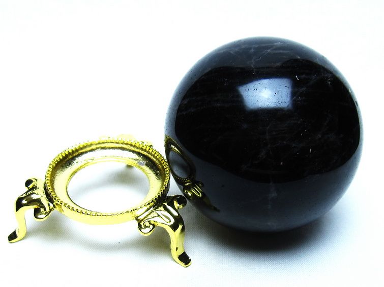 モリオン 黒水晶 丸玉 67mm 一点物 151-9570