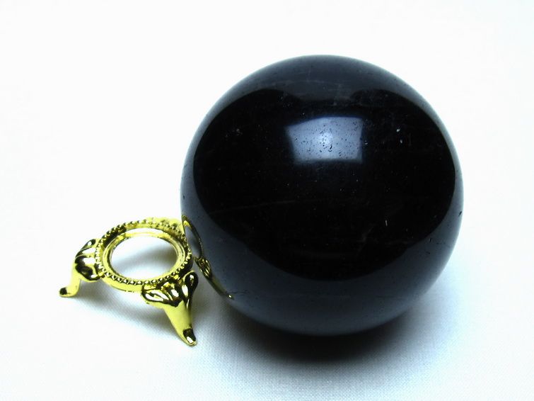 モリオン 黒水晶 丸玉 60mm 一点物 151-9581