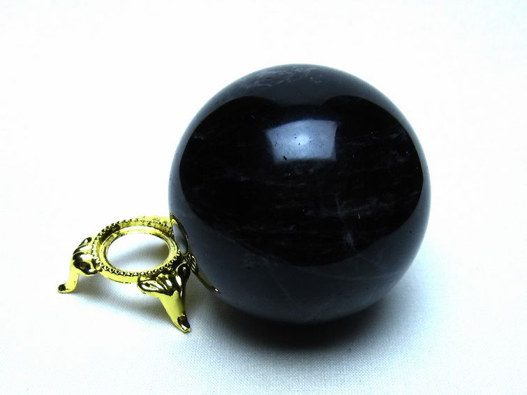 モリオン 黒水晶 丸玉 60mm 一点物 151-9582