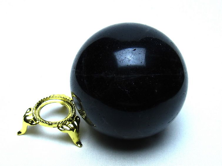 モリオン 黒水晶 丸玉 59mm 一点物 151-9590
